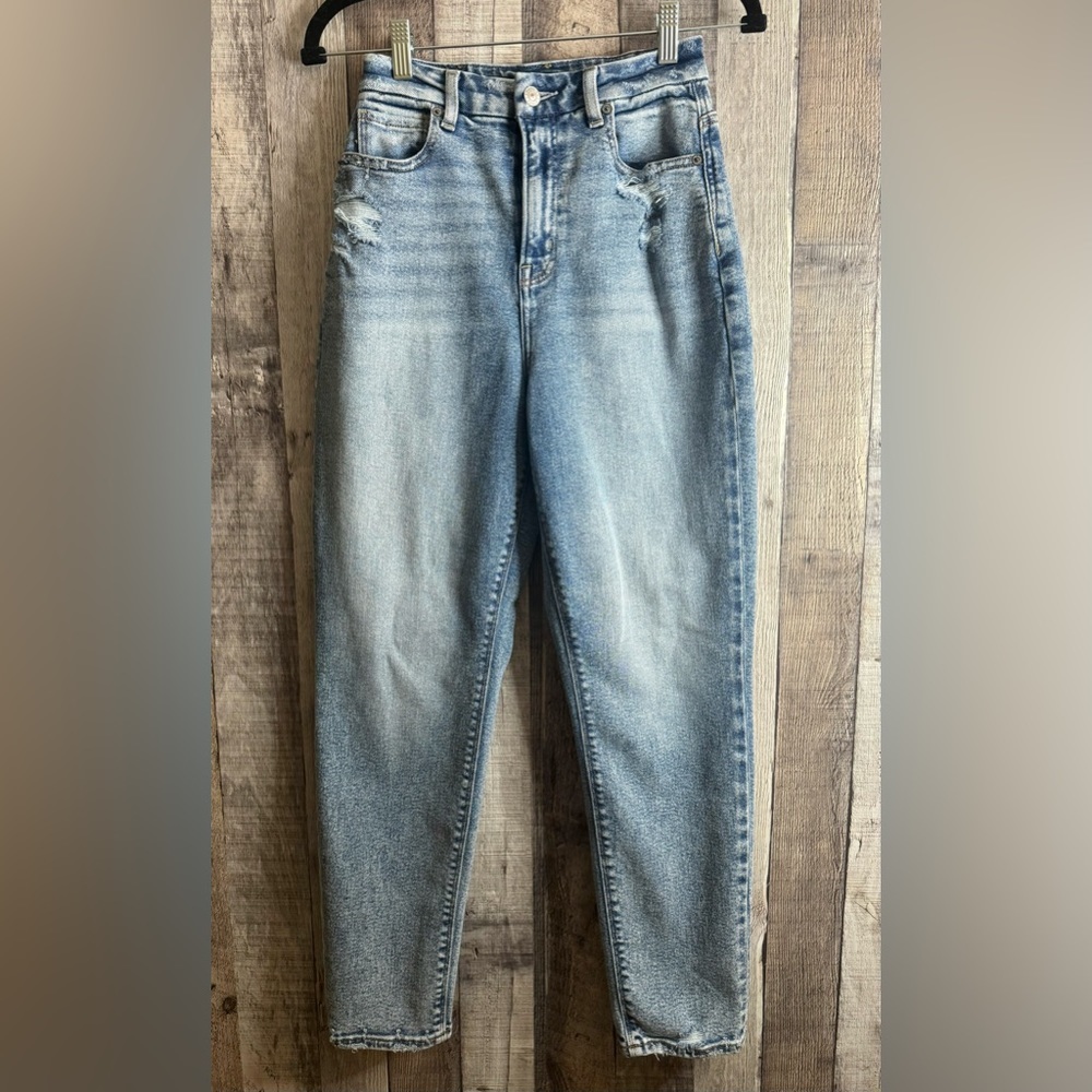 American Eagle Straight Curvy High Rise Mom Jeans